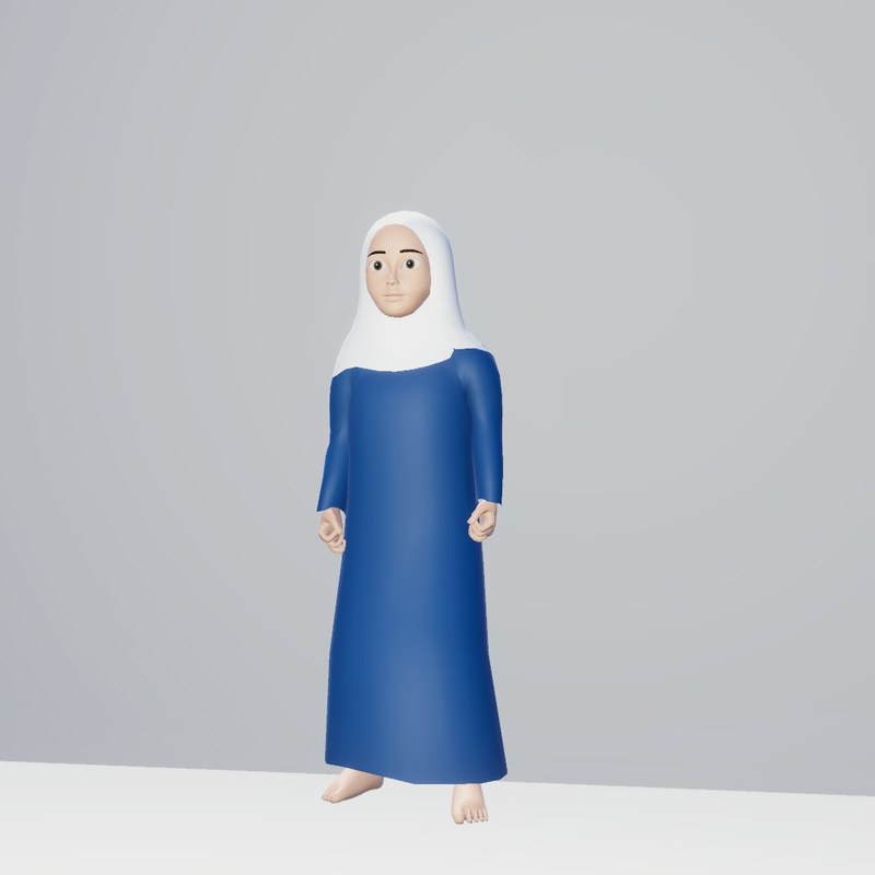 Young girl pilgrim